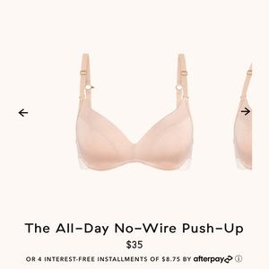 Lively All-Day No-Wire Push-Up Bra 34C